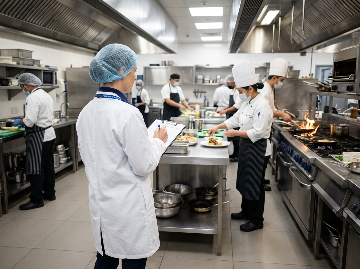 Inspeção sanitária Alfanutre em cozinha e produção de alimentos